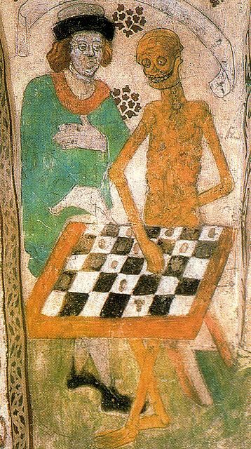 jogo de xadrez com a morte