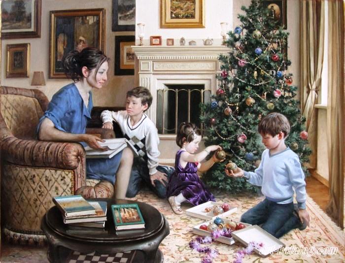 Nemakin Aleksandr (Russia), Natal,2010, ost, 100x120cm