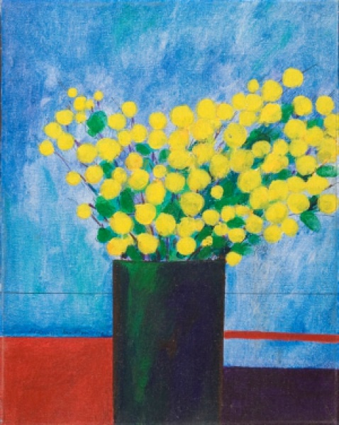 ALDEMIR MARTINS.Vaso com flores - a.s.t. - 41 x 33 cm - assinado e datado 1968 no cie.