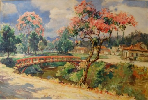 CARLOS OSWALD - Paisagem - O.S.T. - 54 x 81 cm - assinado no cie
