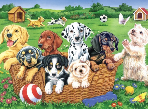 Puppies Painting