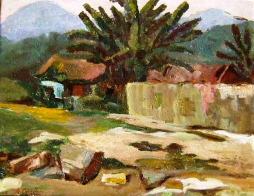 Cavalleiro, Henrique (1892-1975)PaisagemÓleo sobre madeira35 x 45 cm