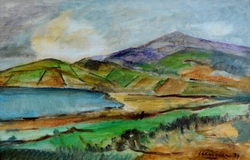MARCIER, Emeric (1916 - 1990) - Paisagem, o.s. m. - 20 x 31 cm - Assinado e datado 79.