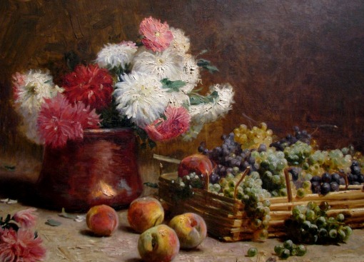 Pedro Alexandrino (1856 - 1942), PESP, Frutas e Flores,1899,ost,69x124cm