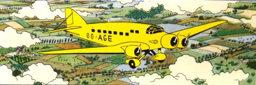 avião amarelo