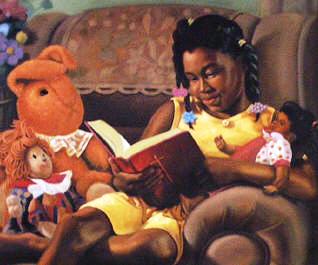 Henry Lee Battle (American) Girl reading, 2002