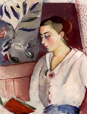 Leander Engstrom (1886-1927)Moça com livro