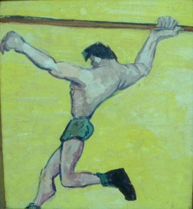 Eugênio Proença Sigaud (1899-1979) O lançador de Dardos, osm, 33x29