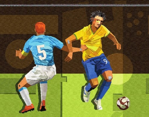 Manasses Andrade (Brasil, 1955) A jogada, ano 2013, 100x80cm,Acrilica sobre Tela