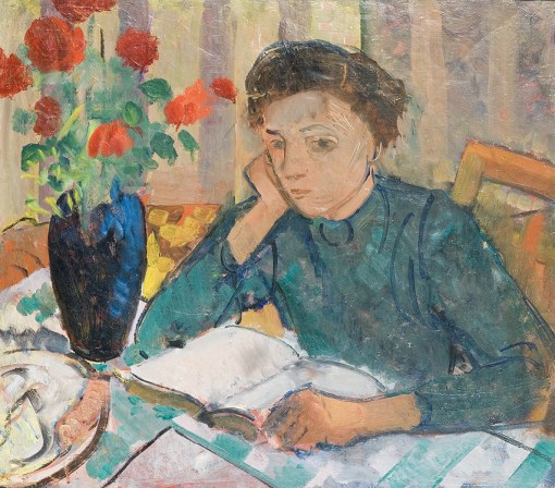 tymon-niesiolowski-polonia-leitura-1950-ost-56x62-cm