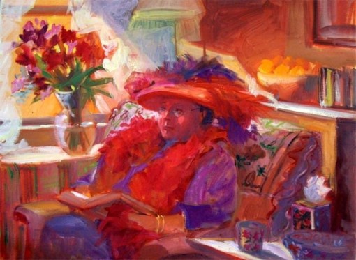 terry-oakes-bourret-eua-2015red-hat-lady-2004-24x18-in