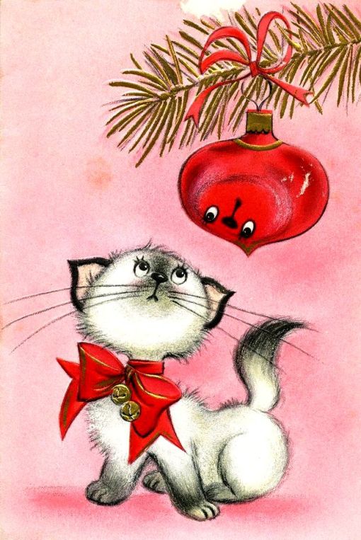 gatinho-e-bola-de-natal-vermelha