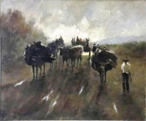 francisco-cea-1908-1968-a-caminho-da-aldeia-no-interior-de-minas-gerais-oleo-s-tela-54-x-65-assinado-no-c-i-e-e-datado-1952