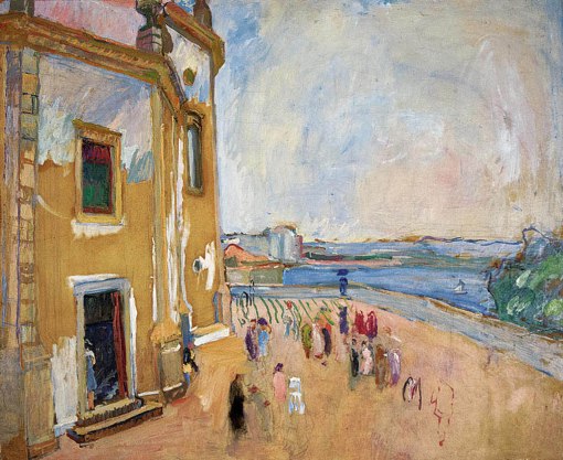 nivoulies-de-pierrefort-mariepatio-da-igreja-da-gloriaoleo-s-papel-colado-em-madeira-decada-de-194074-x-915-cm