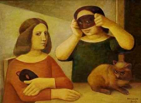 reynaldo-fonseca-brasil-1925-mascardas-com-gato2003-ost60-x-80-cm