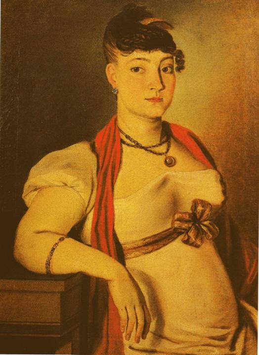 Antonio Joaquim Franco Velasco (Brasil 1780-1833) Retrato de senhora, 1817