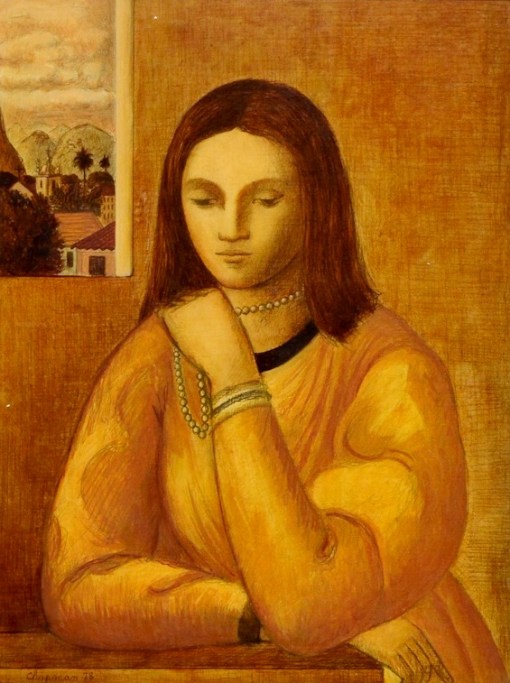 CHAPMAN, Grover -Figura feminina, O.S.E,1978, 40x30 cm.
