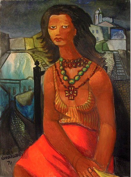 Emiliano DI CAVALCANTI (Brasil,1897 - 1976)Marina Montini, 1971, ost, 80 x 60 cm