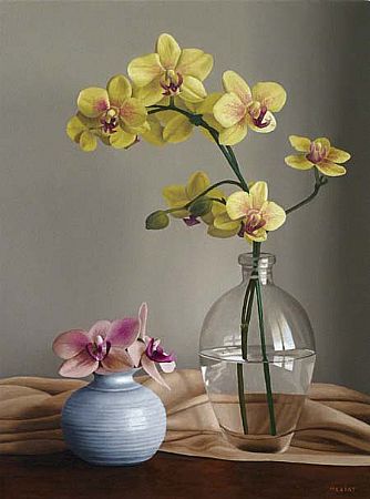 Renato Meziat, (Brasil, 1952)Duas Pequenas Orquídeas 2012 - O.S.T - 40 x 30