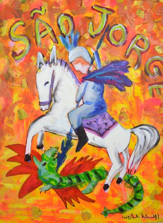 Augusto Herkenhoff, São Jorge, ost. 80 x 60 cm