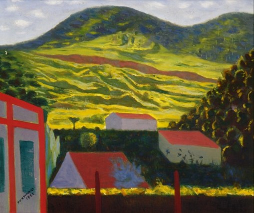 Candido Portinari, Paisagem em Petrópolis, 1952. 45 por 54 centímetros Acervo Banco Central