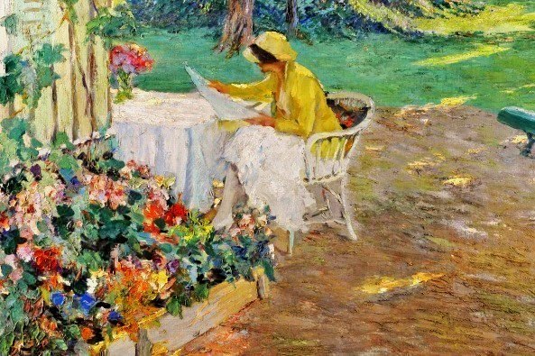 Edward Cucuel (EUA, 1879-1954) Na sombra, ost