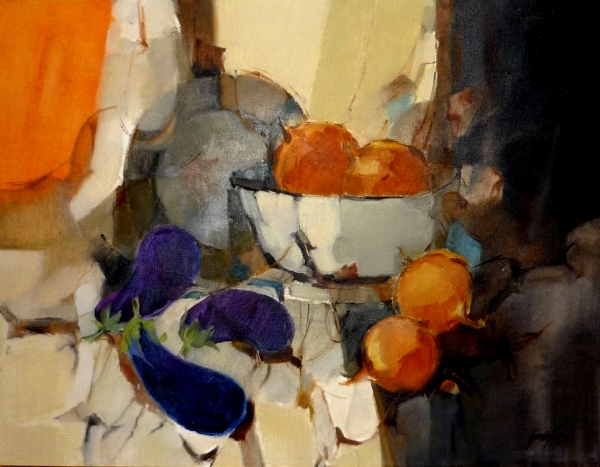 GERALDO DE CASTRO. Natureza morta, ost medindo 53 x 65 cm. Assinado.