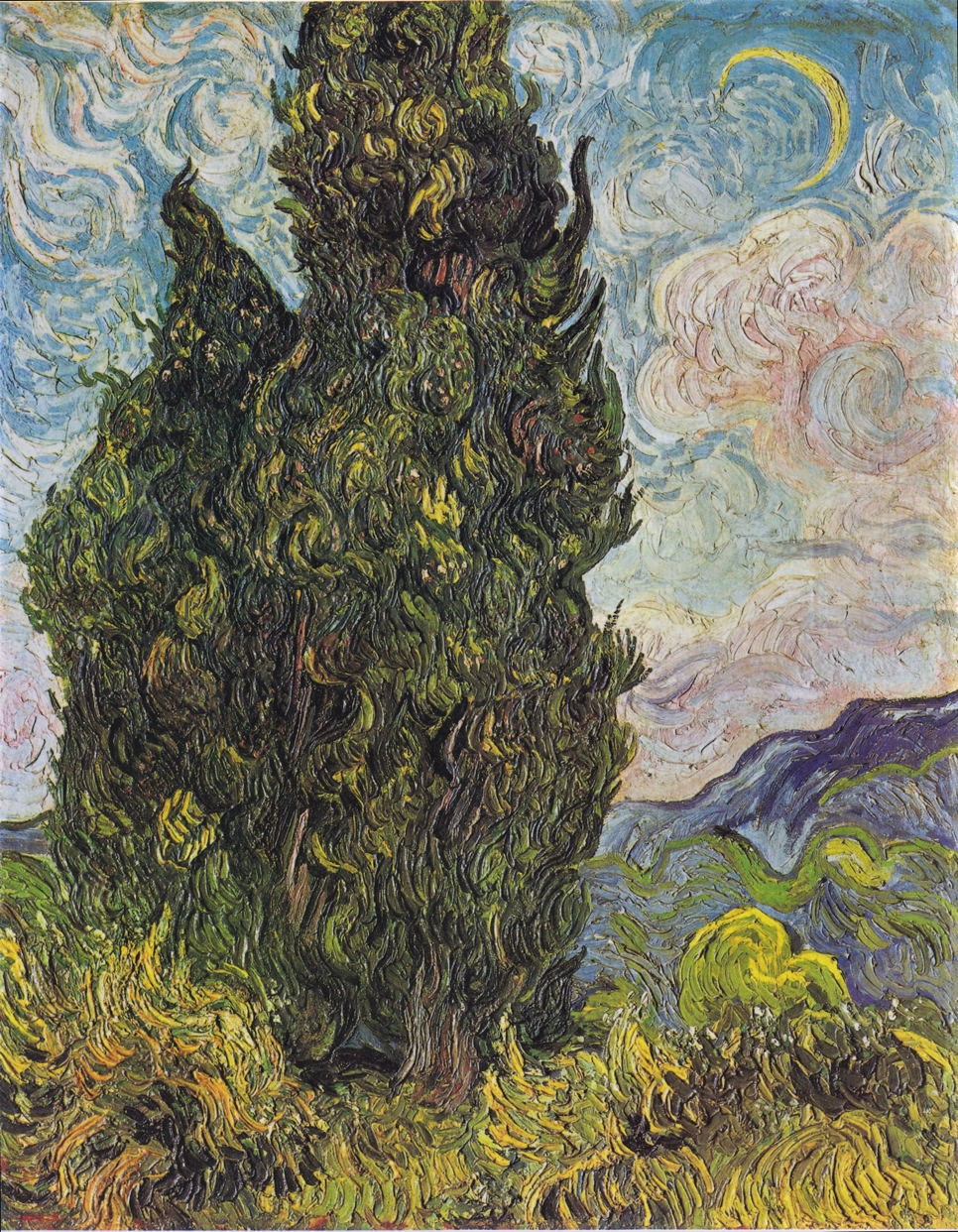 vangoghcypresses1889