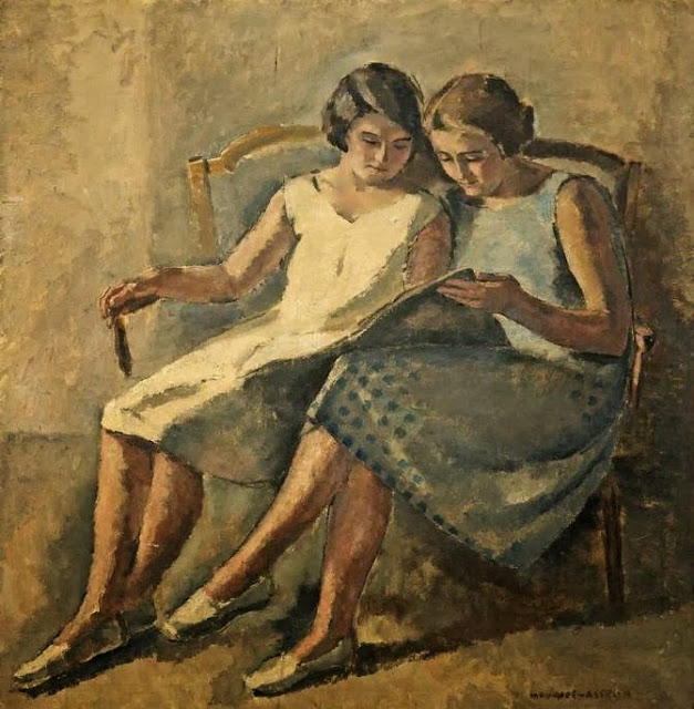 ASSELIN, Maurice(França, 1882-1947)2 lendo, ost