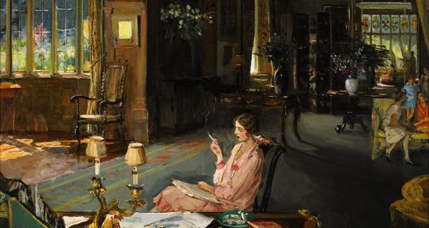 Sir John Lavery's 'Mary Borden and her family at Bisham Abbey'