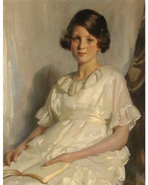 William Charles Penn (GB1877–1968) Retrato de menina, 1921, ost