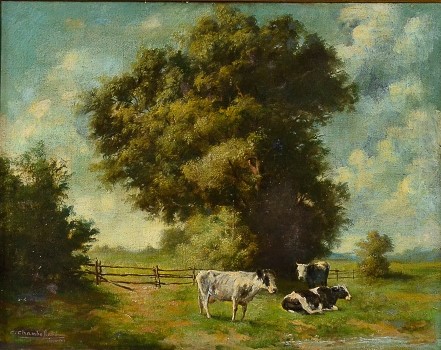 C. CHAMBERLLAND - Ituja , O.S.T., 1912, 58 x 75 cm.