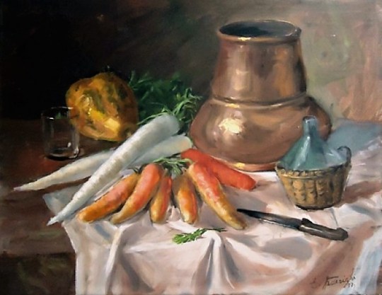 ETTORE FEDERIGHI - ost ( natureza morta ) 65x80 cm.