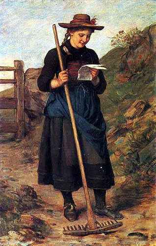 Franz von Defregger - Der Liebesbrief