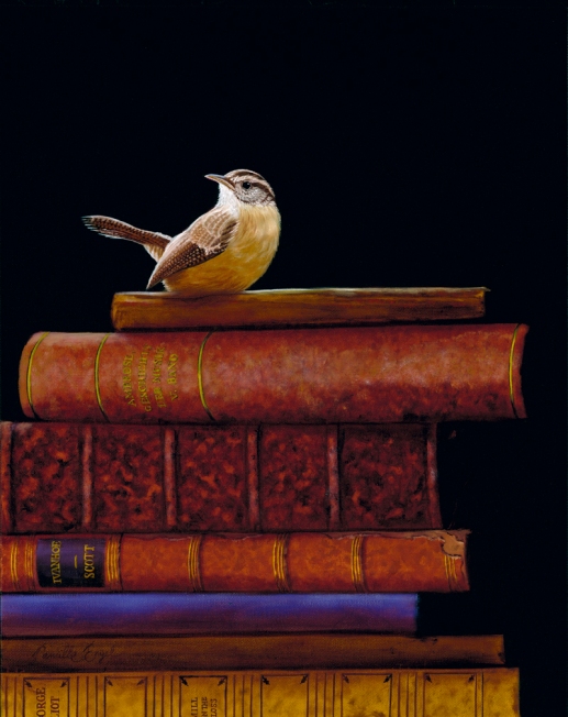 122-Carolina-Wren-Bird-Painting-Collectible-Books