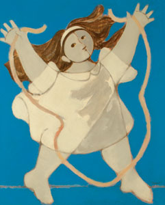 ACOSTA, Milton - Menina Pulando Corda - OST - 61 x 50 Ass. C1950.