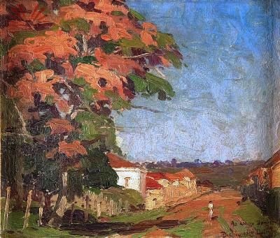 Archimedes Dutra, Paisagem rural, 1939, osm, 22 x 26 cm
