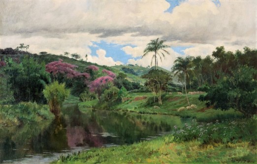 BAPTISTA DA COSTA, João, Rio Piabanha (Sapucaieiras),ost, 1904, 61 x 95 cm