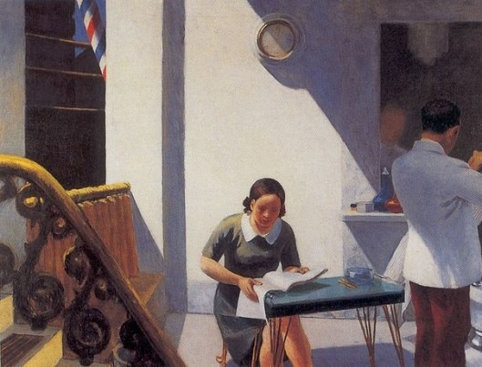 EdwardHopper -- The Barber Shop, 1931