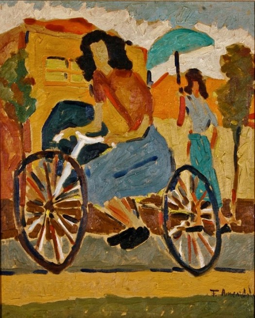 francisco amêndola, menina-da-bicicleta-figura-1950-50-x-60-cm-1-bienal-de-sc3a3o-paulo-19511