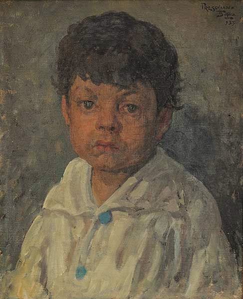 PRESCILIANO SILVA (1883-1965)Retrato.ost,1933, 49 x 39 cm