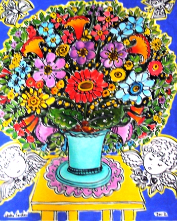 Adir Sodré de Souza, (Rondonópolis, Mato Grosso, 1962) Natureza Morta, ast, 36 x 30 cm