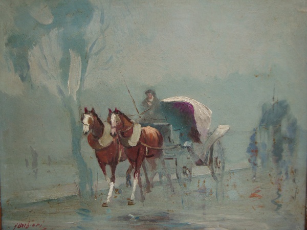 Arnaldo Barbieri - Ilha de Paquetá - Óleo sobre eucatex - 25x30cm