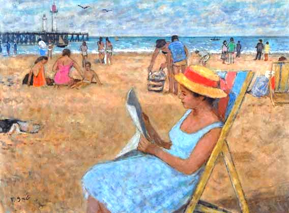 François Gall (Hungria 1912-1987) Plage de Trouville