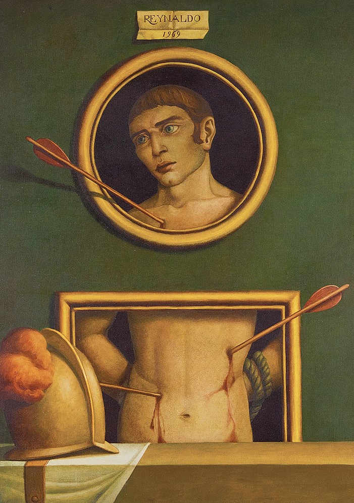 Reynaldo Fonseca (Brasil, 1925) São Sebastião,Óleo sobre tela,100 x 73 cm