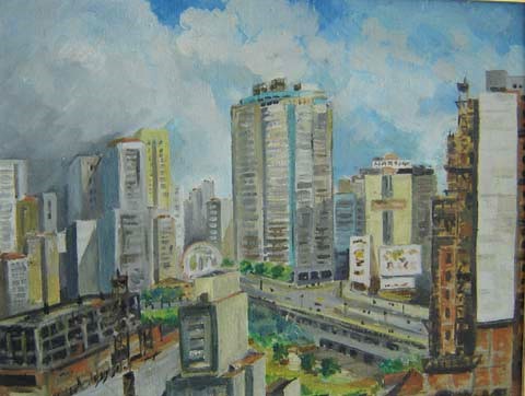 Vicente Mecozzi (1909-1964)São Paulo,Óleo sobre tela -27 x 35 cm
