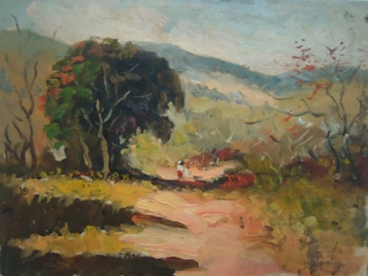 NILO SIQUEIRA (brasil, 1943) - osp ( paisagem ) 18 x 24 cm.