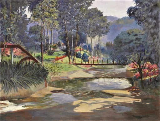 Fernando Martins,Cascata dos Amores - Teresópolis OST, 90 x 120 1956