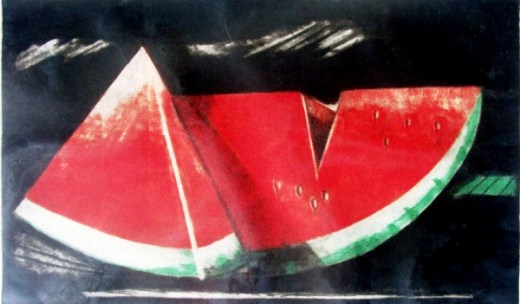 Valério Rodrigues, gravura , 1988, emoldurado, 30x5cm