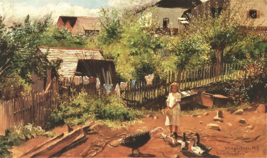 Fundo de quintal em Bento Gonçalves, 1913 - Pedro Weingärtner